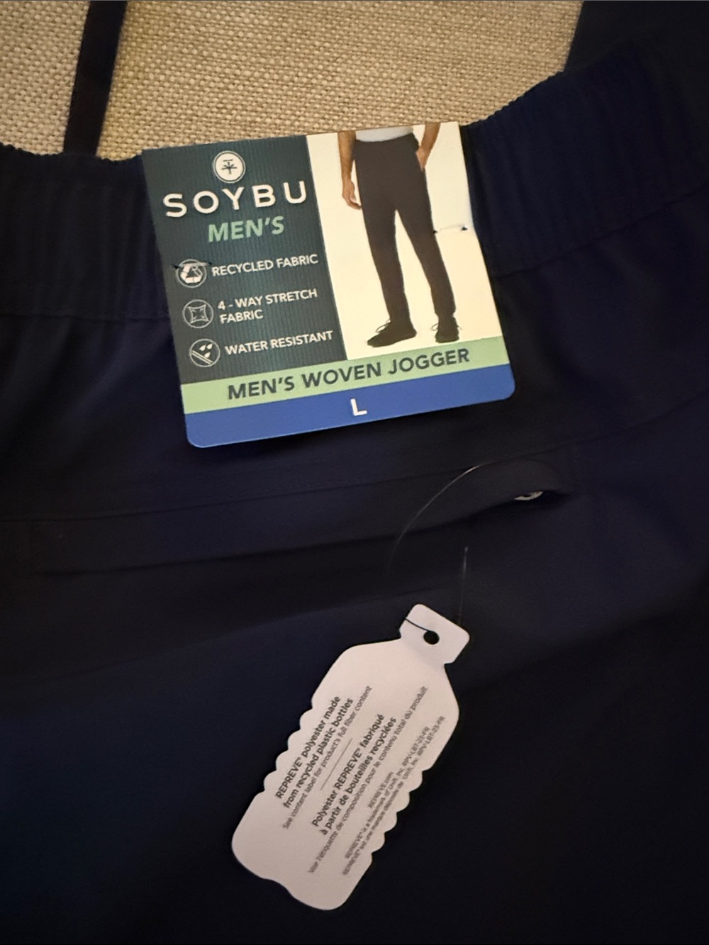 Soybu Men's Swim Hybrids in Navy